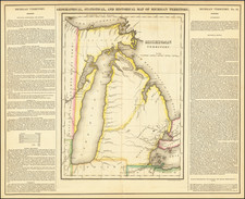 Michigan Map By Henry Charles Carey  &  Isaac Lea