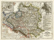 Europe, Poland, Russia, Baltic Countries and Germany Map By Joseph Meyer