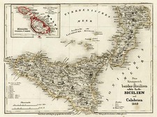 Europe, Italy and Balearic Islands Map By Joseph Meyer