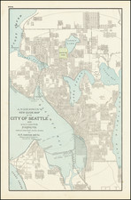 Washington Map By George F. Cram