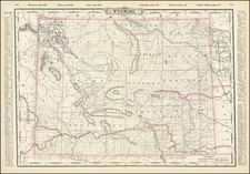 Wyoming Map By George F. Cram