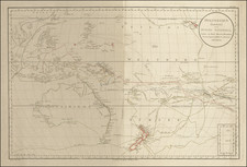 Australia & Oceania, Pacific, Australia, Oceania and New Zealand Map By Daniel Djurberg / Franz Anton Schraembl