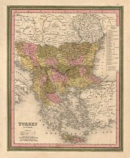 Europe, Balkans, Turkey, Balearic Islands and Greece Map By Henry Schenk Tanner