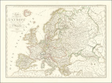 Europe Map By Adrien-Hubert Brué