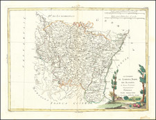 France and Nord et Nord-Est Map By Antonio Zatta