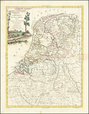 Netherlands Map By Antonio Zatta