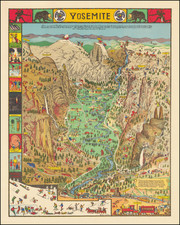 Pictorial Maps and Yosemite Map By Jo Mora