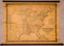 United States Map By Joseph Hutchins Colton