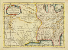 South, Southeast, Midwest and Southwest Map By Jacques Nicolas Bellin