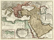 Europe, Turkey, Mediterranean, Asia, Middle East and Turkey & Asia Minor Map By Jan Barend Elwe