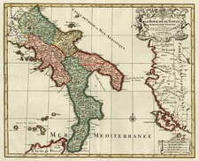 Europe and Italy Map By Jan Barend Elwe