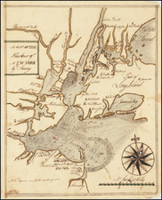 A Map of the Harbour of New York by Survey