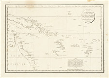 Australia and Other Pacific Islands Map By Jean Francois Galaup de La Perouse