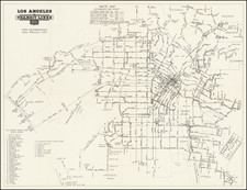 Los Angeles Map By Los Angeles Transit Lines 