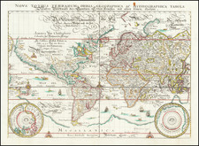 World Map By Matthaus Merian