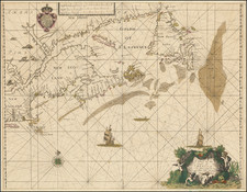 A Chart of the Coast of America from New found Land to Cape Cod By John Seller Hydrographer to the king By John Seller