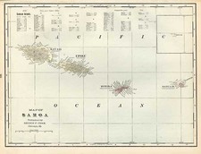 Australia & Oceania and Other Pacific Islands Map By George F. Cram