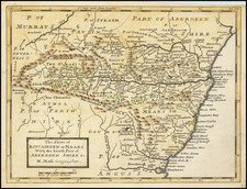 British Counties Map By Herman Moll