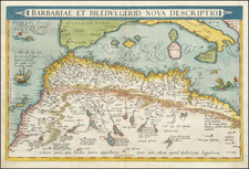 North Africa Map By Abraham Ortelius