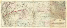 United States, Plains, North Dakota, South Dakota, Oklahoma & Indian Territory, Southwest, Colorado, Nevada, Rocky Mountains, Colorado, Wyoming and California Map By G.W.  & C.B. Colton