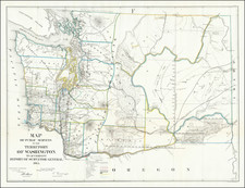 Washington Map By U.S. General Land Office Survey