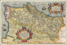 Portugal Map By Abraham Ortelius