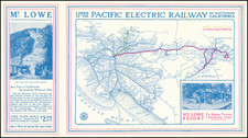 California and Los Angeles Map By D.W. Pontius / Pacific Electric Railway