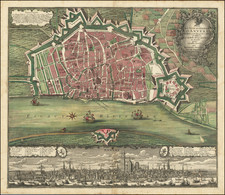 Plan de la Ville et Citadelle D'Anvers 