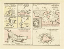 Florida, Cuba, Jamaica, Puerto Rico, Bahamas and Other Islands Map By Philippe Buache