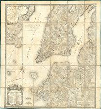 New York City Map By Joseph Hutchins Colton