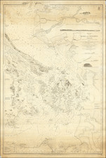 Washington and Canada Map By British Admiralty