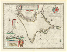 Polar Maps, Argentina and Chile Map By Willem Janszoon Blaeu