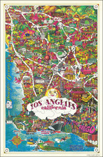 Pictorial Maps and Los Angeles Map By Funny Funny World