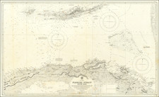 Florida and Cuba Map By British Admiralty