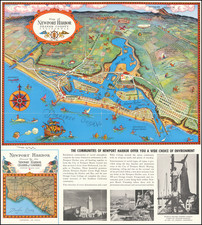 Pictorial Maps and Other California Cities Map By Claude Putnam