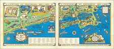 A Geographical Map of the Century of Progress Exposition Held in Chicago, Illinois 1933 Faithfully executed and drawn in a carnival spirit by Tony Sart '33