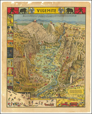 Pictorial Maps and Yosemite Map By Jo Mora