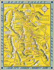 A Hysterical Map Of Death Valley National Monument -- And It's Looking Mighty Low By Lindgren Brothers