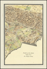 Pictorial Maps and Los Angeles Map By Gerald  Allen Eddy