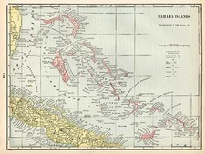 Caribbean Map By George F. Cram