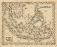 Philippines, Singapore and Indonesia Map By G.W.  & C.B. Colton