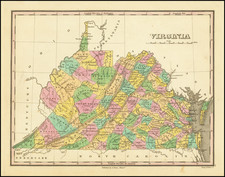 Virginia Map By Anthony Finley