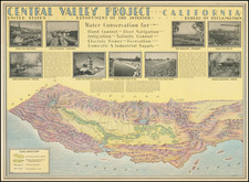 Pictorial Maps and California Map By Hoen & Co.