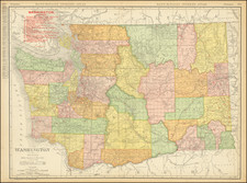 Washington Map By Rand McNally & Company