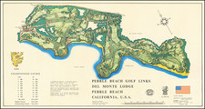 Pebble Beach Golf Links Del Monte Lodge Pebble Beach California, USA By GDS International Prints / James Paterson Izatt