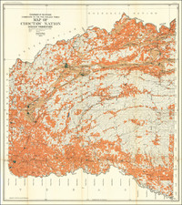 Oklahoma & Indian Territory Map By United States Department of the Interior