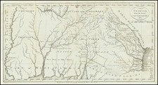 South, Alabama, Mississippi and Georgia Map By John Payne