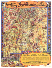 New Mexico and Pictorial Maps Map By Wilfred Stedman