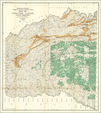 Oklahoma & Indian Territory Map By United States Department of the Interior