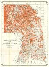 Oklahoma & Indian Territory Map By United States Department of the Interior